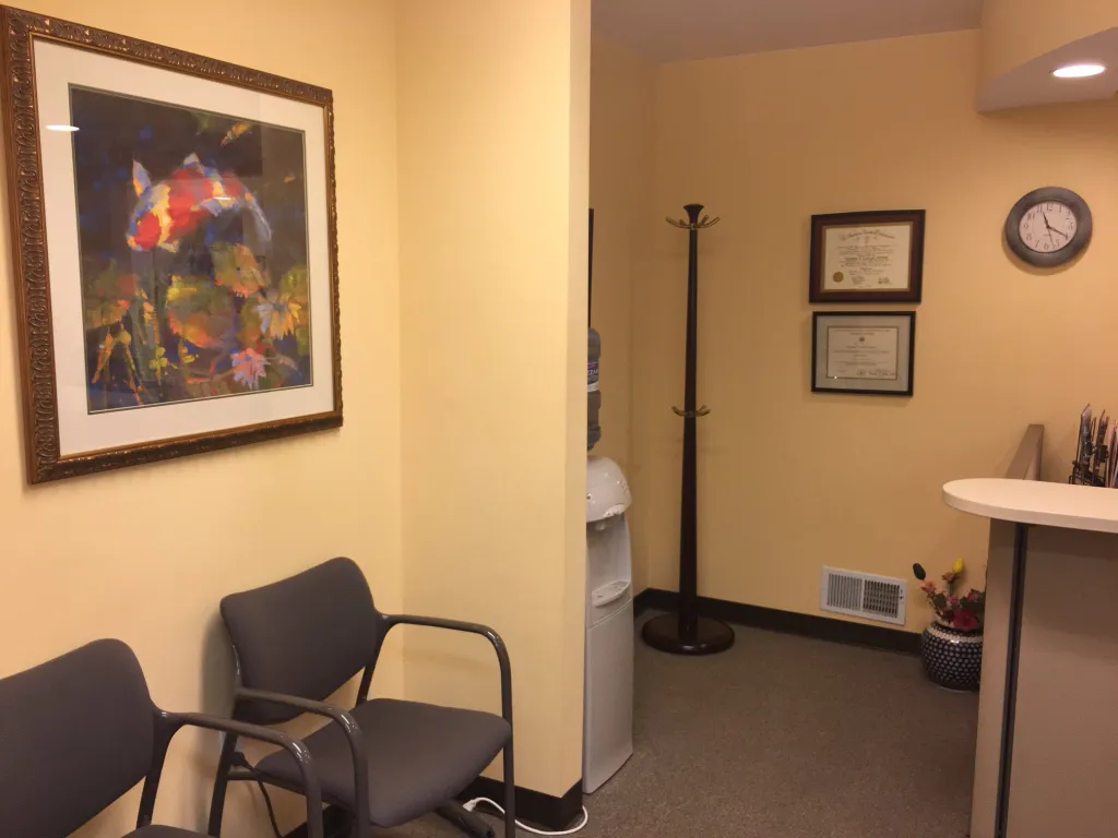 Waiting room and front desk